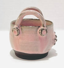 Load image into Gallery viewer, Trinket Bowl - Pink over Coffee Clay

