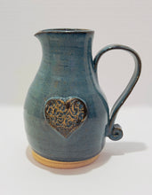 Load image into Gallery viewer, Medium Pitcher - Alberta Blue over Speckle Clay
