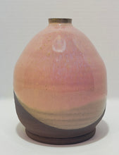 Load image into Gallery viewer, Vase - Pink Glaze over Coffee Clay Stoneware
