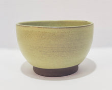 Load image into Gallery viewer, Noodle Bowl - 5.5&quot; Sage Green over Coffee Clay Stoneware
