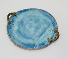 Load image into Gallery viewer, Serving Platter - Flowing Blue on Buff Stoneware
