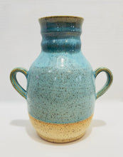 Load image into Gallery viewer, Vase - Turquoise over Speckle Clay
