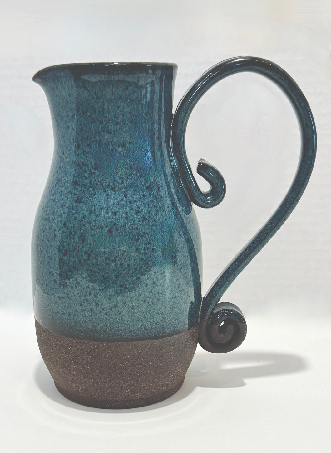 Vase - Alberta Blue over Coffee Clay Stoneware