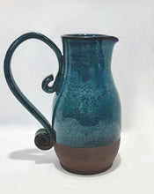 Load image into Gallery viewer, Vase - Alberta Blue over Coffee Clay Stoneware
