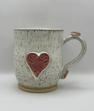 Load image into Gallery viewer, Red Heart Mug - Speckle Clay 16oz