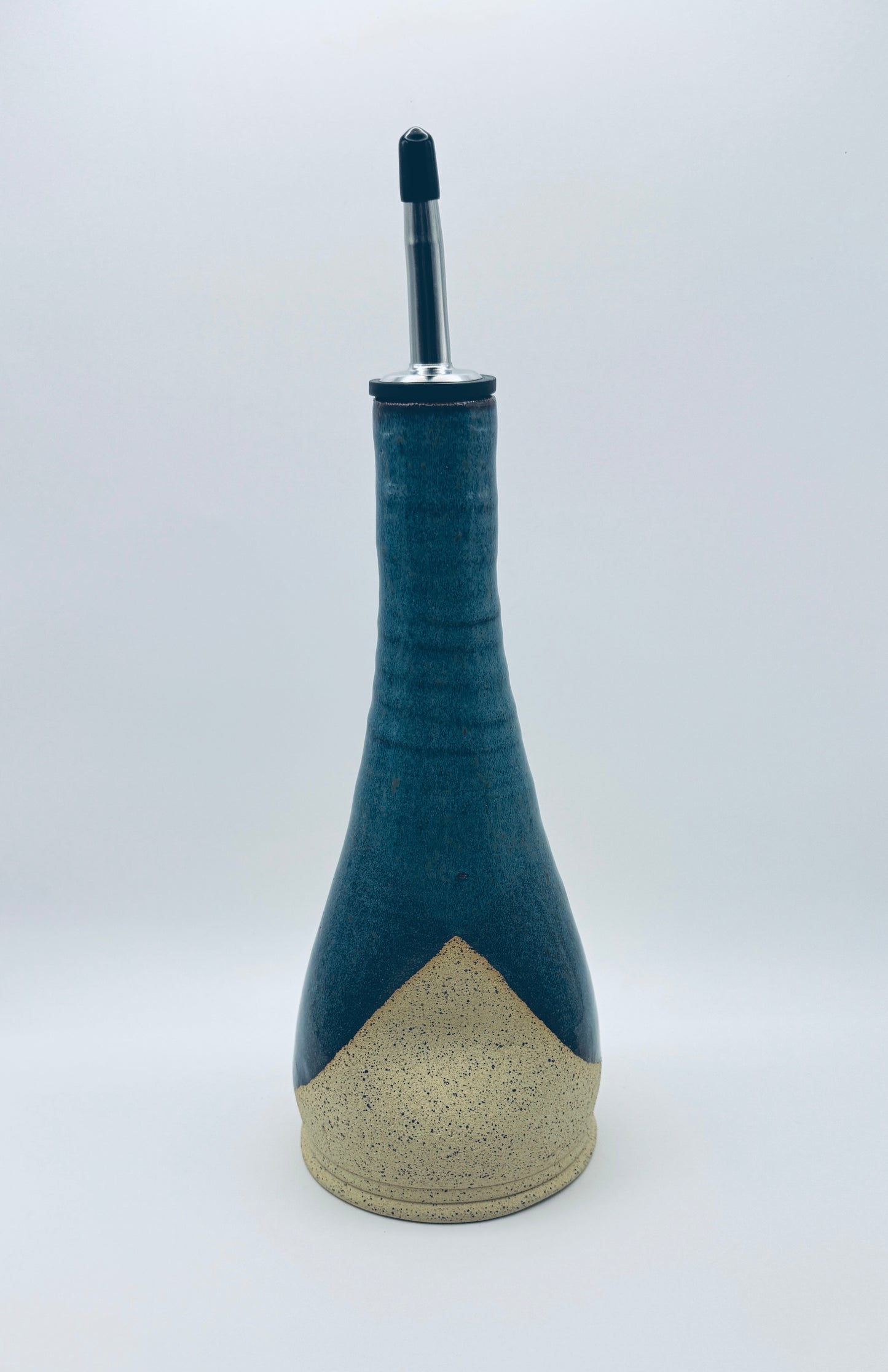 Alberta Blue over Speckle Oil Decanter - 12oz.