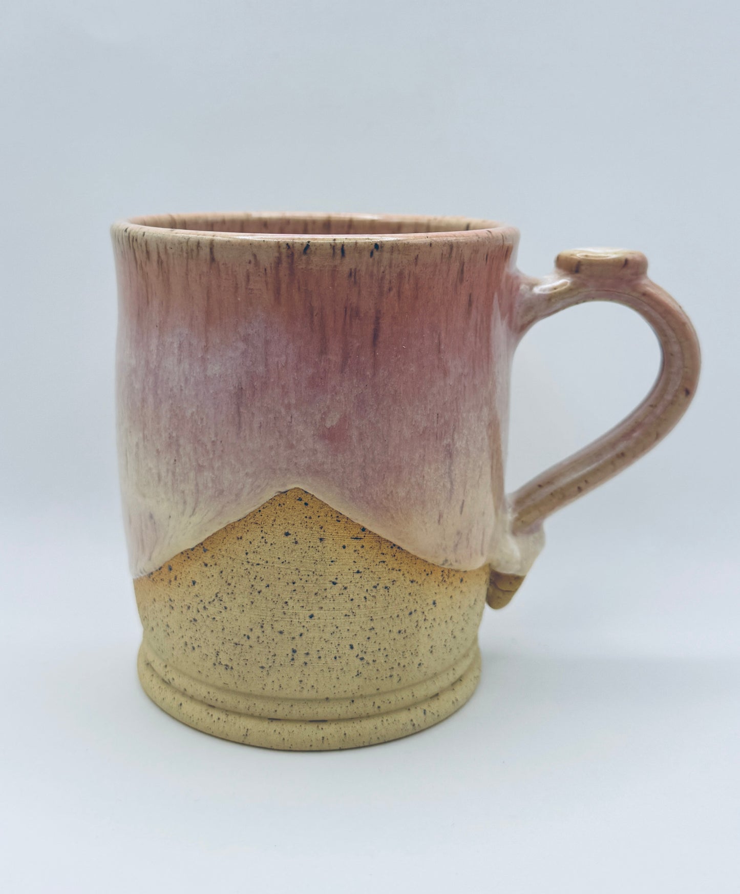 Creamy Pink over Speckle Clay - 16oz.