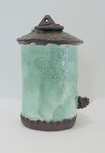 Load image into Gallery viewer, BirdHouse - Medium Green Ceramic Cottage
