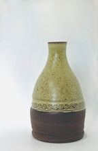 Load image into Gallery viewer, Bud Vase - Matte Green over Coffee Clay
