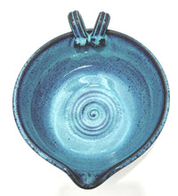 Load image into Gallery viewer, Turquoise Pouring Bowl - 7&quot; Coffee Clay Stoneware
