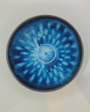 Load image into Gallery viewer, Frozen Pond Blue Bowl - 6.5&quot; Coffee Clay Stoneware
