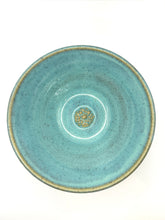 Load image into Gallery viewer, Turquoise Bowl - 9&quot; Speckle Clay Stoneware
