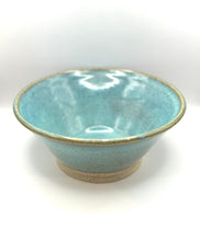 Load image into Gallery viewer, Turquoise Bowl - 9&quot; Speckle Clay Stoneware
