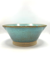 Load image into Gallery viewer, Turquoise Bowl - 9&quot; Speckle Clay Stoneware
