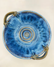 Load image into Gallery viewer, Serving Bowl in Flowing Blue Glaze - 10&quot;W x 3&quot;H
