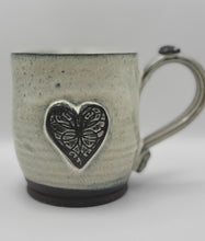 Load image into Gallery viewer, Heart Mug - Coffee Clay 14oz
