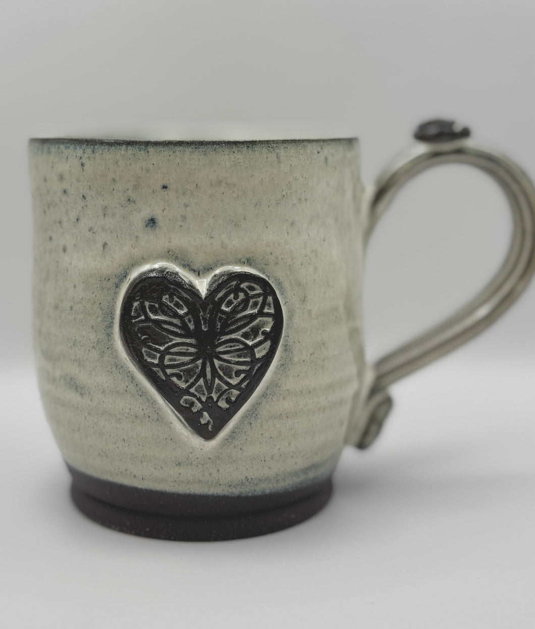 Heart Mug - Coffee Clay 14oz