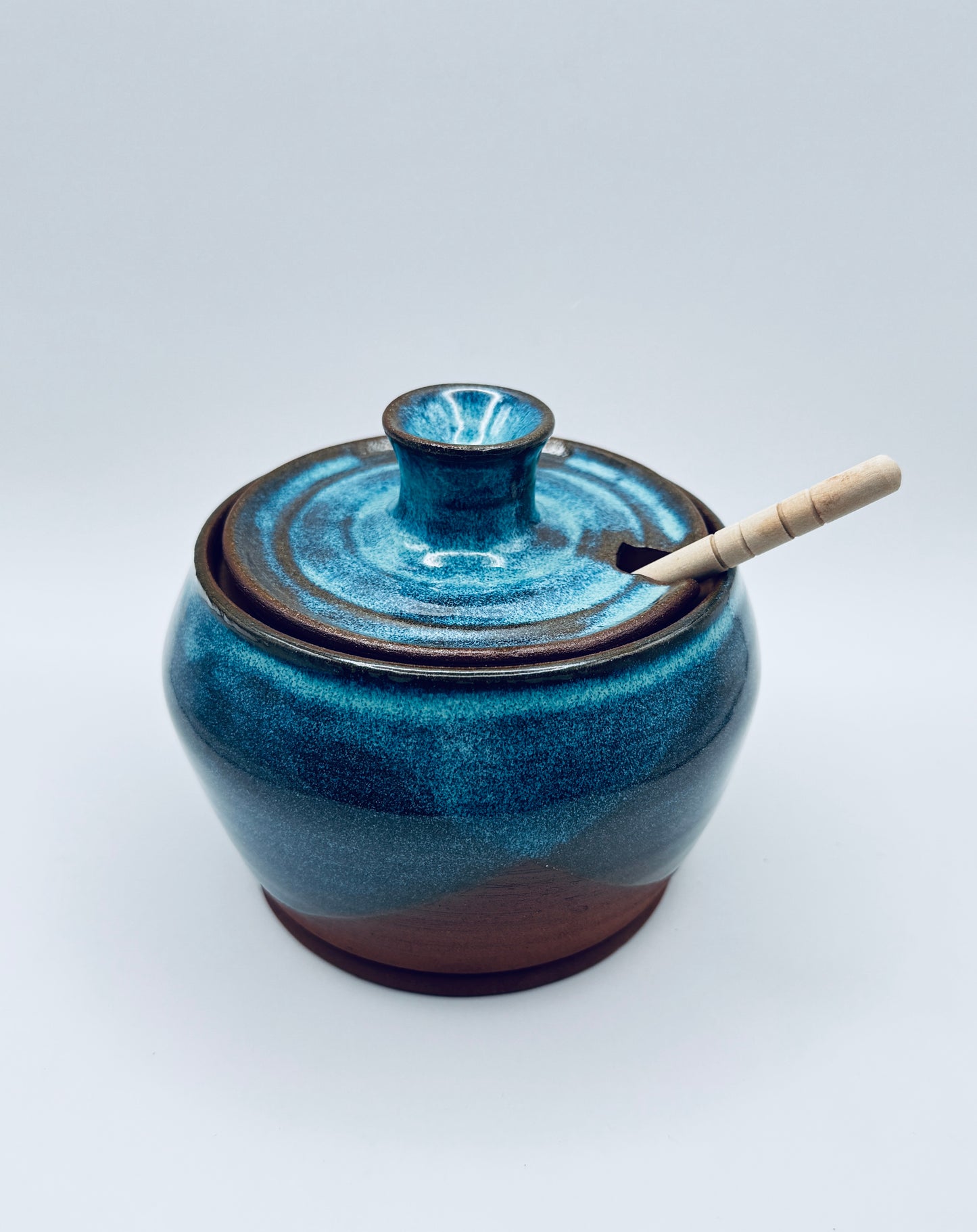 Honey Pot - Turquoise on Red Clay