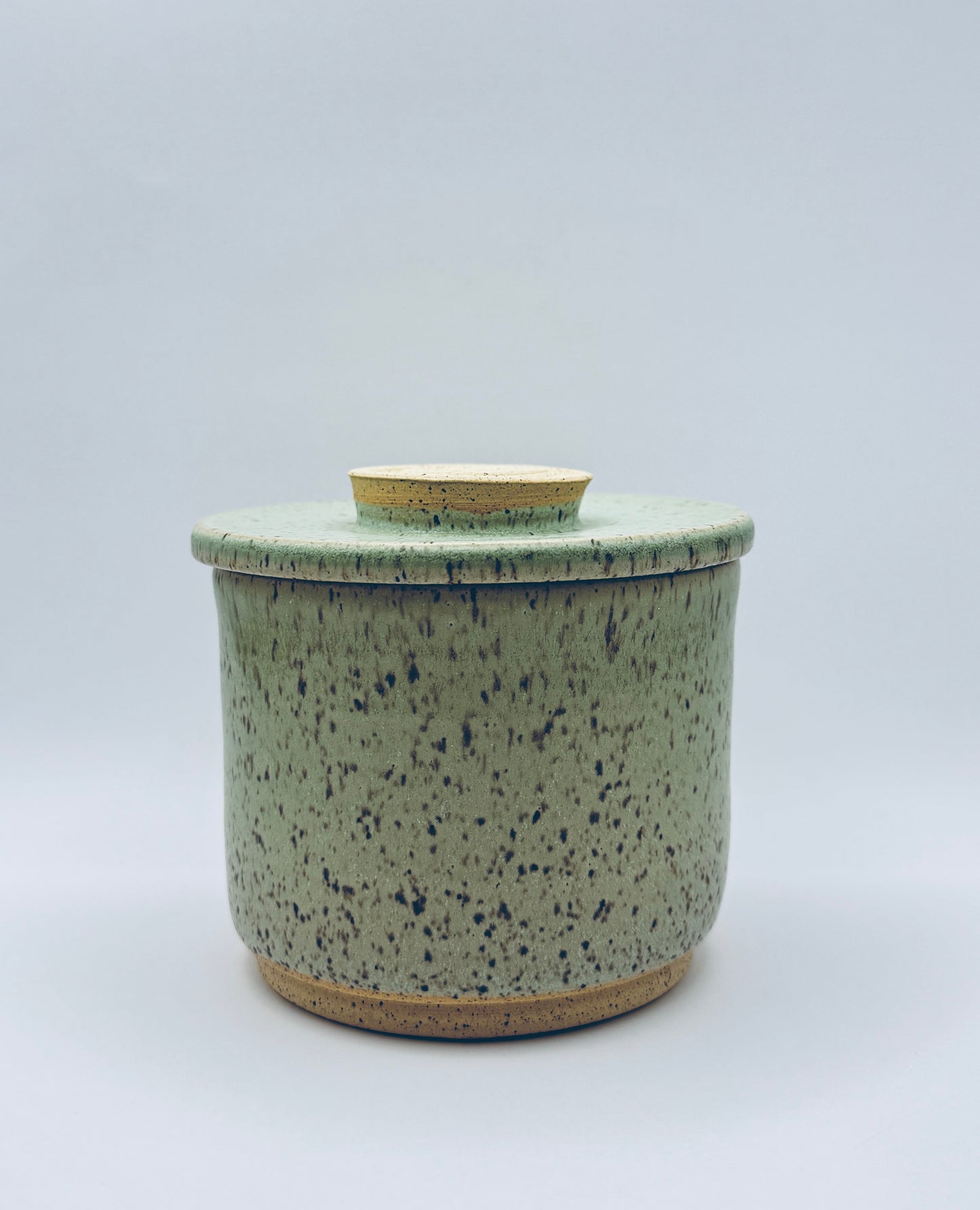 Butter Crock - Minty Green