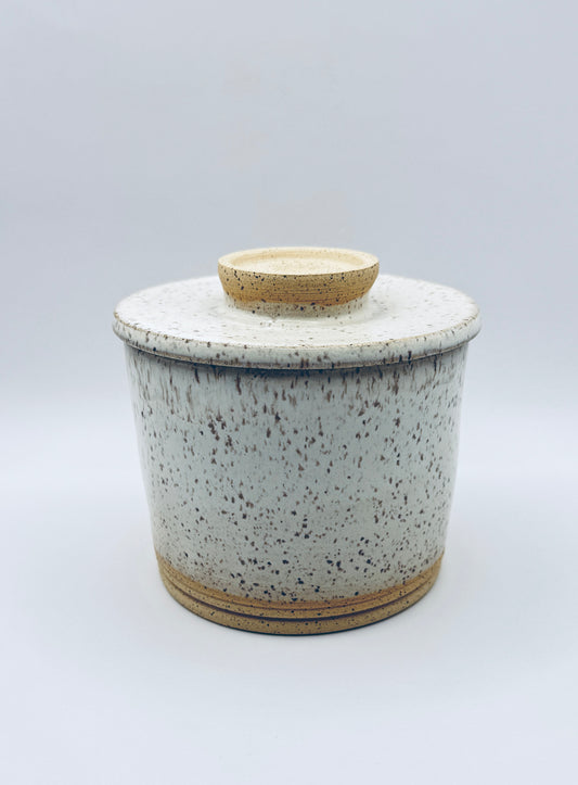 Butter Crock - White Speckle