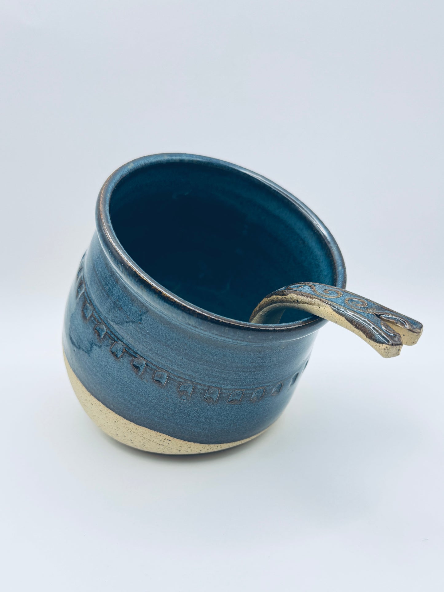 Spice Bowl - Alberta Blue on Speckle Clay