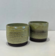 Load image into Gallery viewer, Small Green Matcha Cups - 6oz Set of 2
